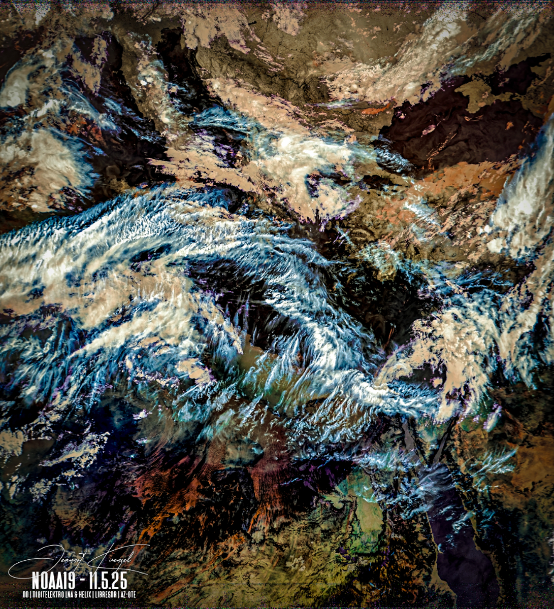 5.25 Noaa19 avhrr 3 AVHRR 3b45 IR False Color